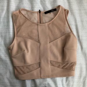 Nude crop top